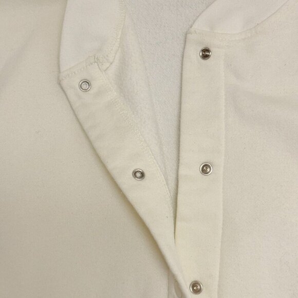 Blair Cream Floral Snap Front Jacket Women's L Spring Garden Print Lightweight - Picture 11 of 16